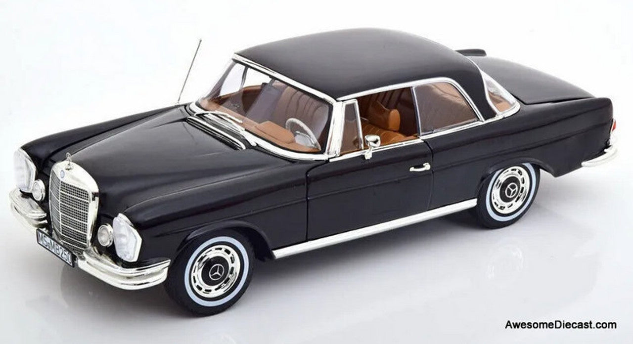 Norev 1:18 1969 Mercedes Benz 250 SE Coupe, Black