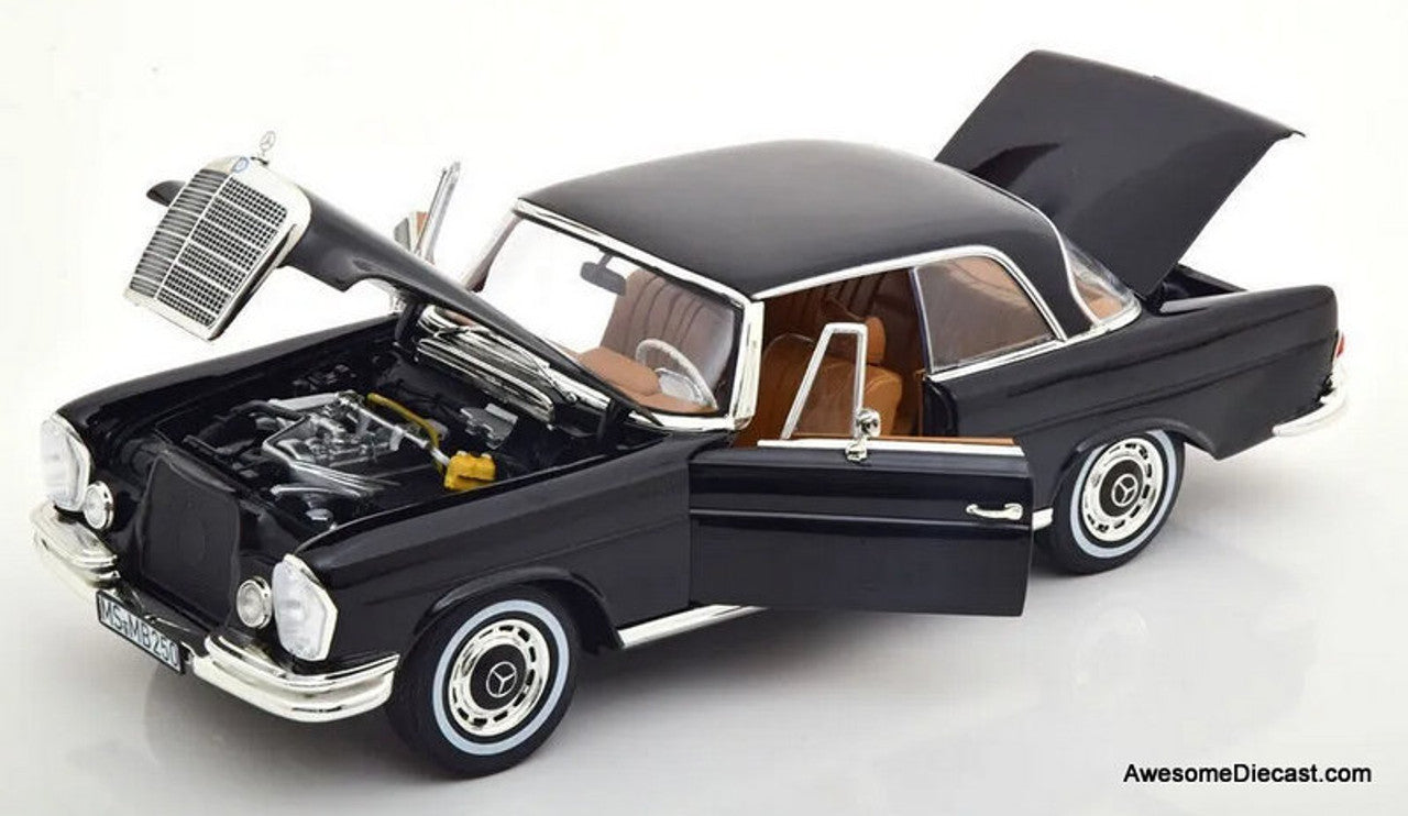 Norev 1:18 1969 Mercedes Benz 250 SE Coupe, Black