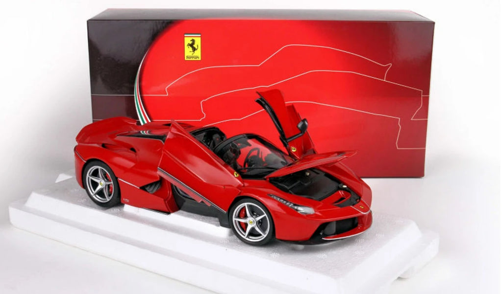 BBR 1:18 Ferrari LaFerrari Aperta (Rosso Corsa 322 Red) Diecast Full Open Model
