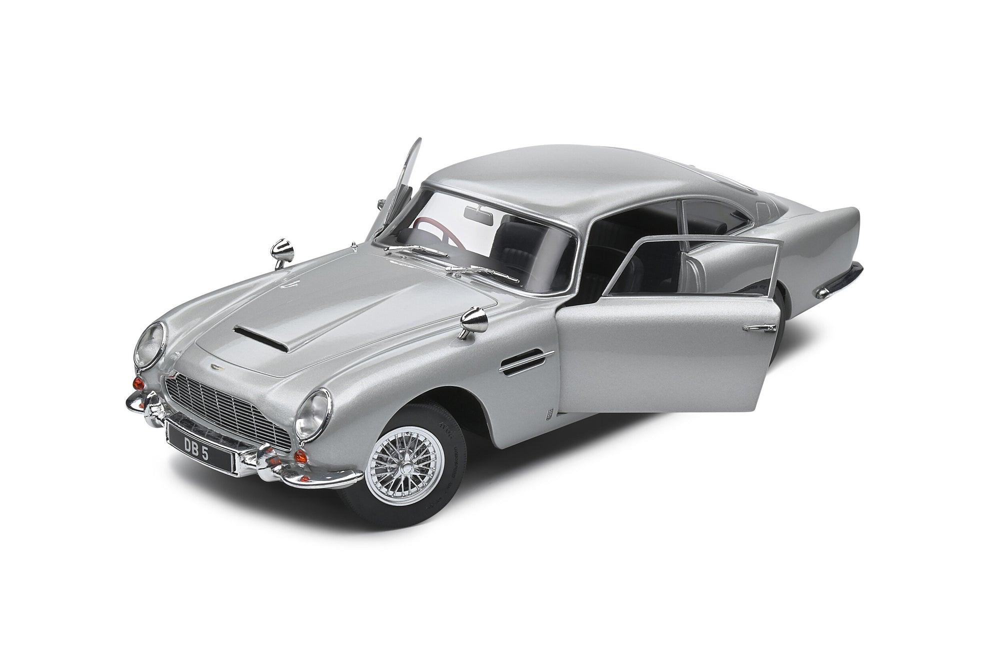 Solido 1:18 Aston Martin DB5 – Silver Birch – 1964