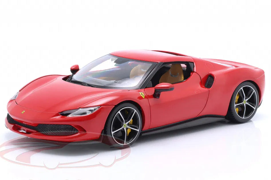 Bburago 1:18 Ferrari 296 GTB Hybrid 830HP V6 year 2021 red