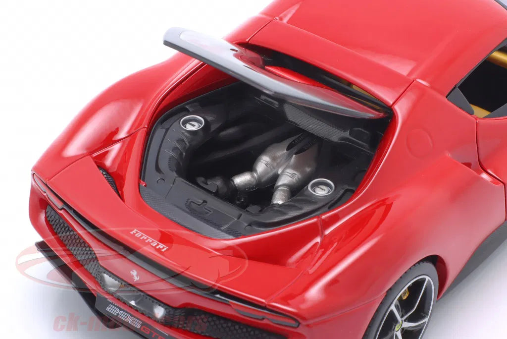 Bburago 1:18 Ferrari 296 GTB Hybrid 830HP V6 year 2021 red