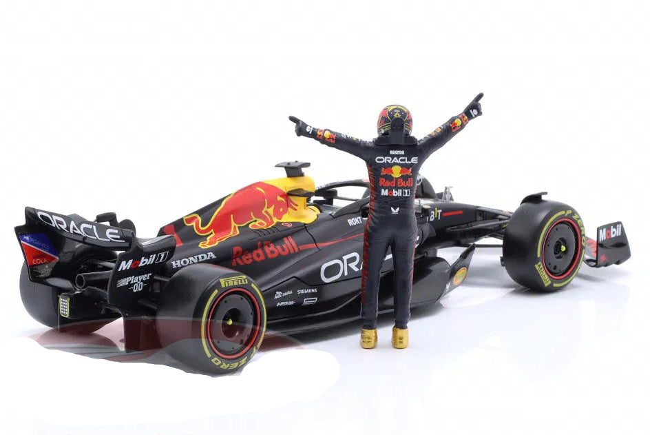 BBurago 1:24 Max Verstappen Red Bull RB19 #1 Formula 1 World Champion 2023 with figure