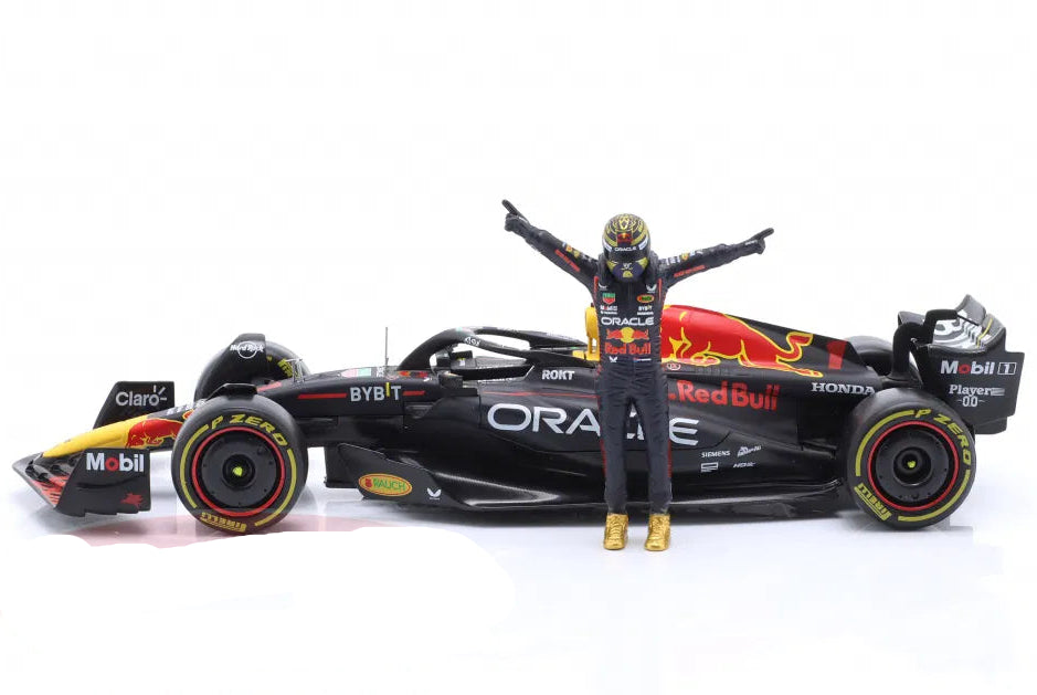 BBurago 1:24 Max Verstappen Red Bull RB19 #1 Formula 1 World Champion 2023 with figure