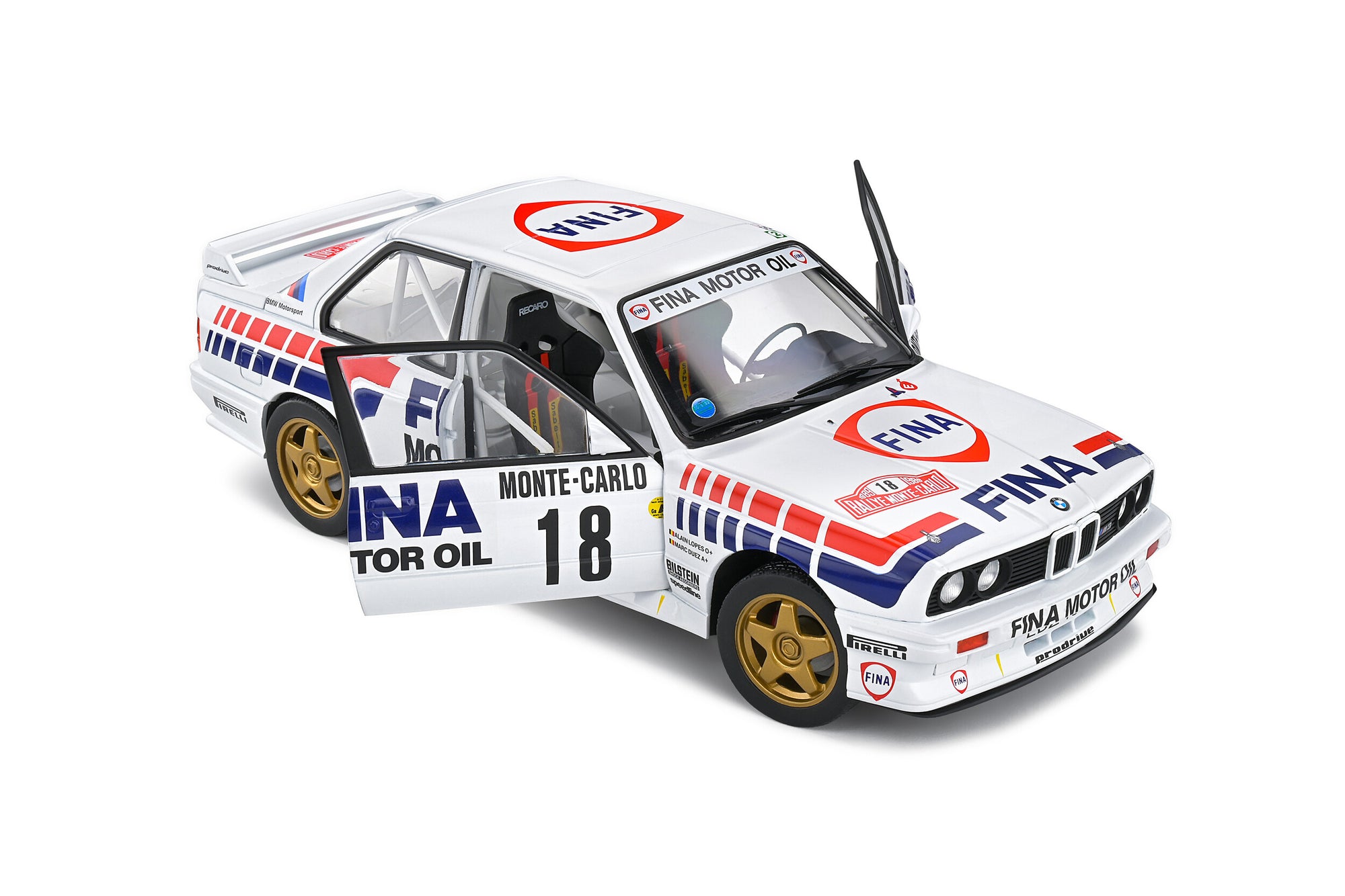 Solido 1:18 BMW E30 M3 Gr.A – Rally MONTECARLO – 1989 – M.DUEZ/A.LOPES #18