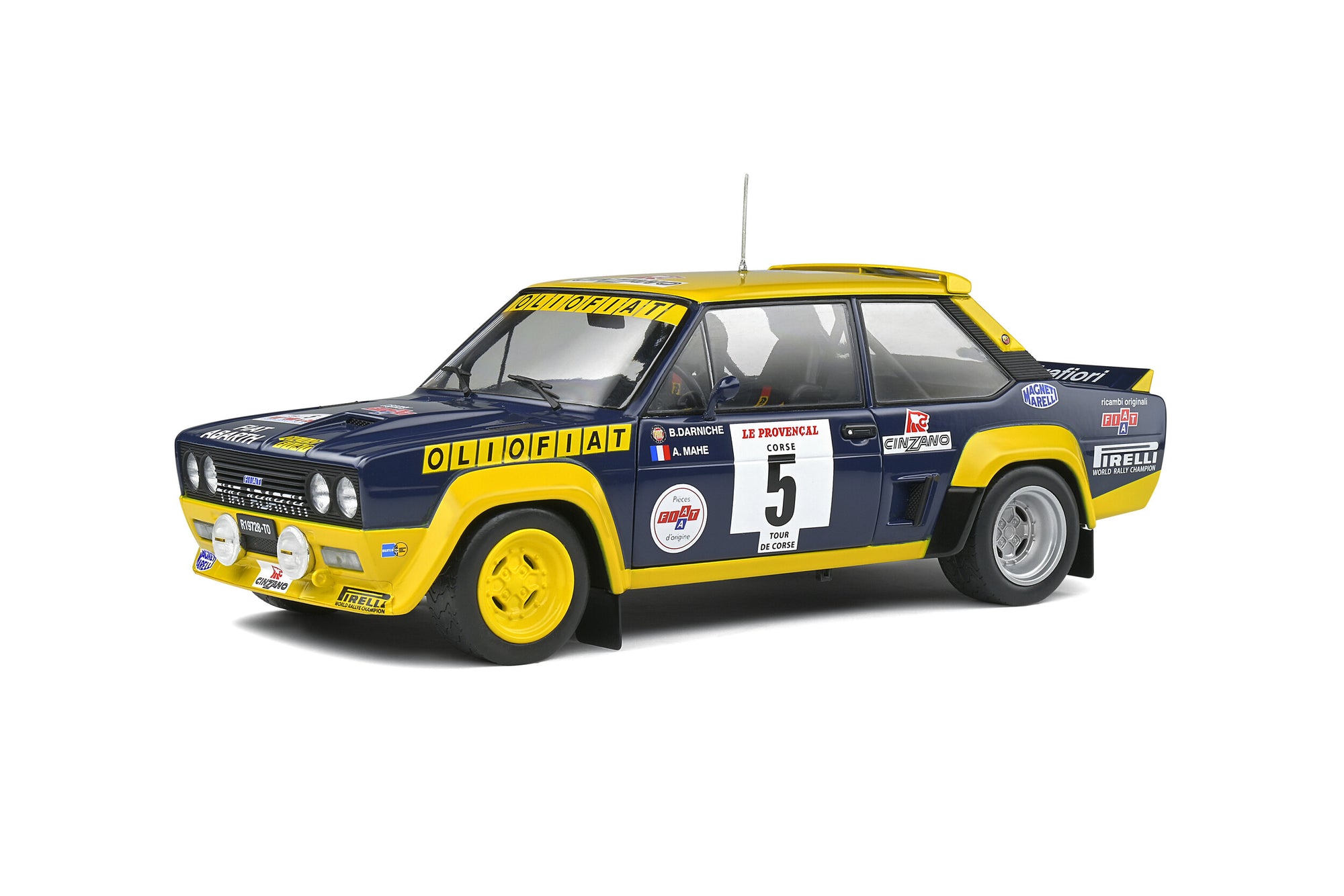 Solido 1:18 Fiat 131 Abarth – Tour de Corse – 1977 – #5 B.Darniche/A.Mahe