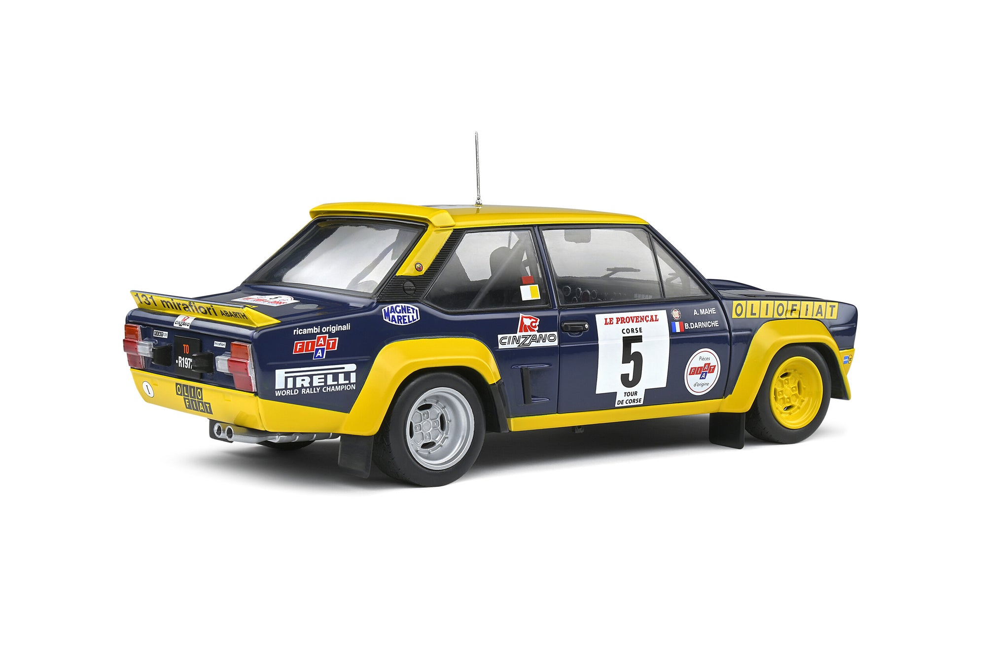Solido 1:18 Fiat 131 Abarth – Tour de Corse – 1977 – #5 B.Darniche/A.Mahe