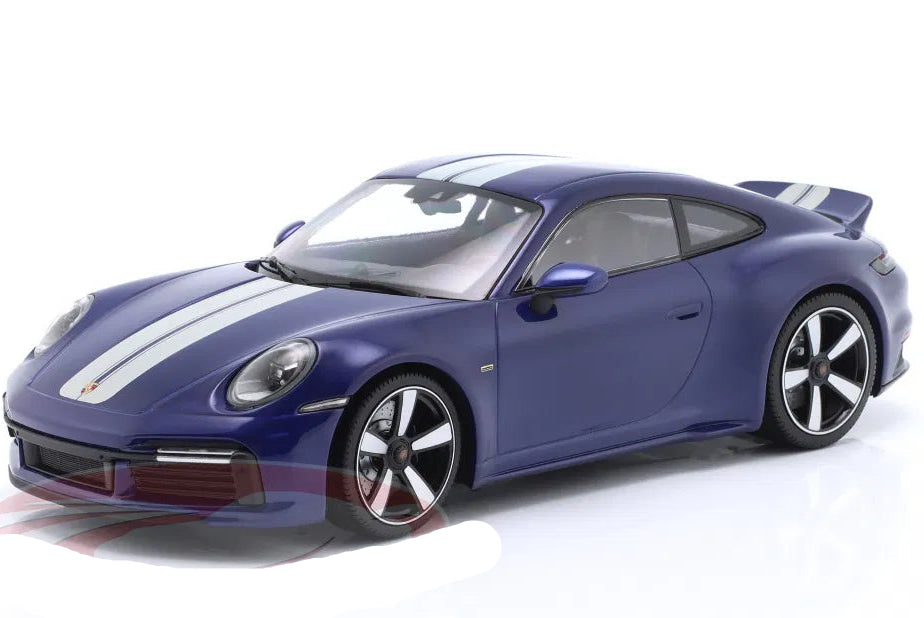 Minichamps 1:18 Porsche 911 (992) Sport Classic year 2022 blue metallic
