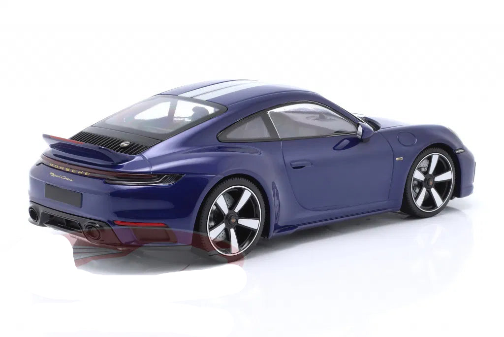 Minichamps 1:18 Porsche 911 (992) Sport Classic year 2022 blue metallic
