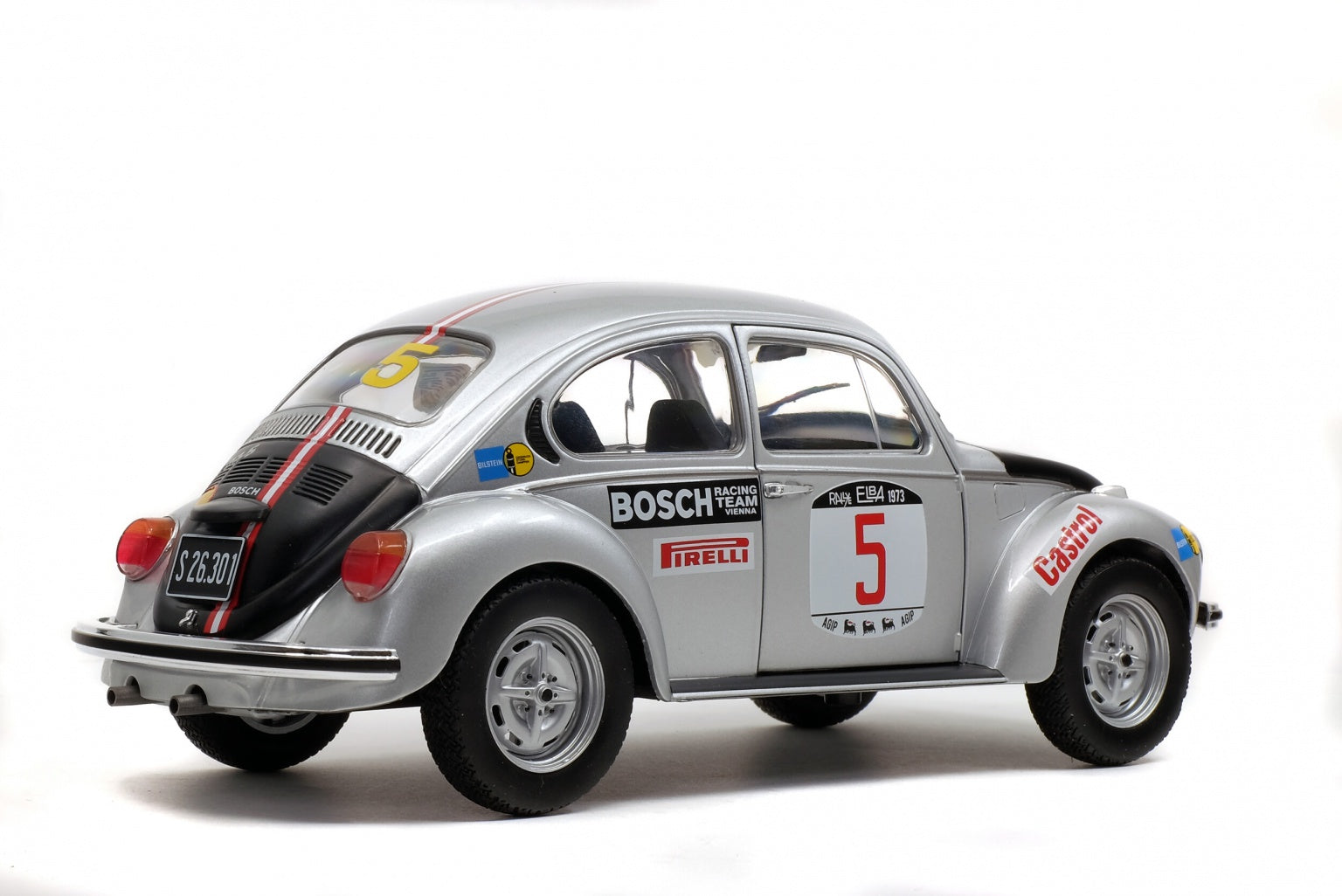 Solido 1:18 VOLKSWAGEN – BEETLE 1303 – RALLYE ELBA 1973 – A.WARMBOLD #5