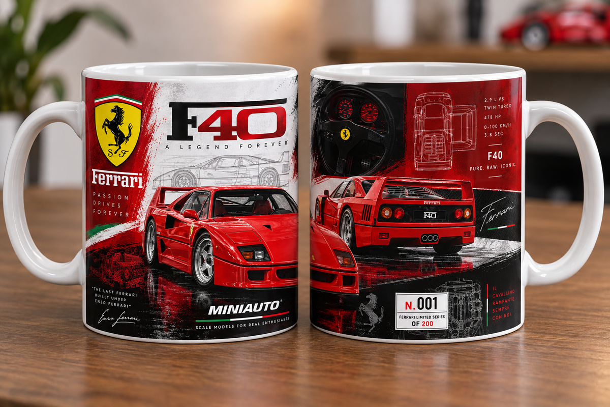 Ferrari F40 11oz Mug