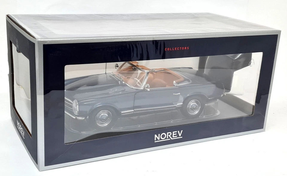 Norev 1/18 - Mercedes Benz 230 SL Pagoda 1963 Dark Blue Diecast Model Car