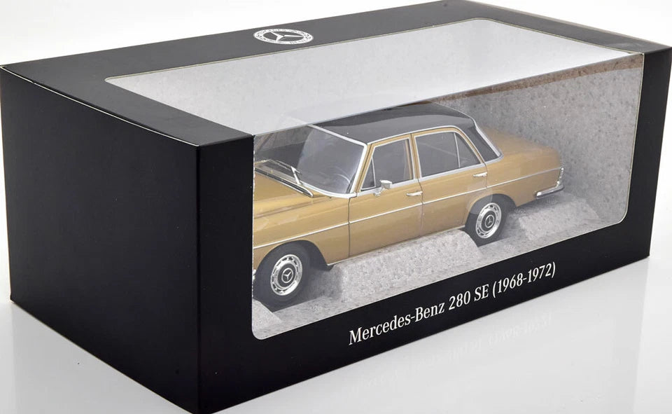 Norev 1:18 Mercedes 280 SE W108 Saloon 1968-1972 Golden/Black Dealer Edition