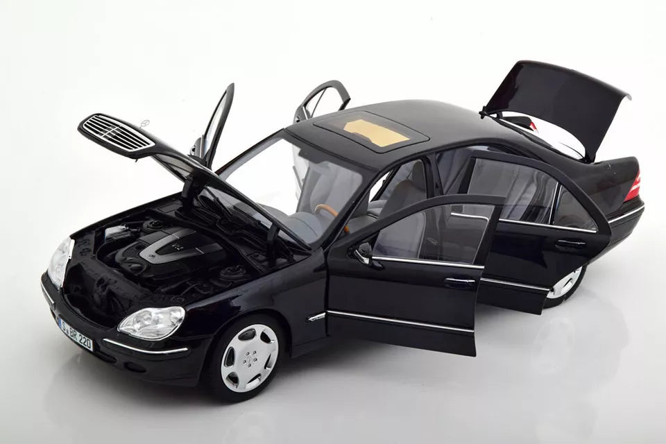 Norev 1:18 2000-2005 Mercedes Benz S 600 V220 Black Dealer