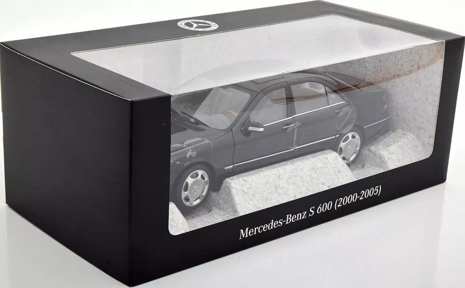 Norev 1:18 2000-2005 Mercedes Benz S 600 V220 Black Dealer