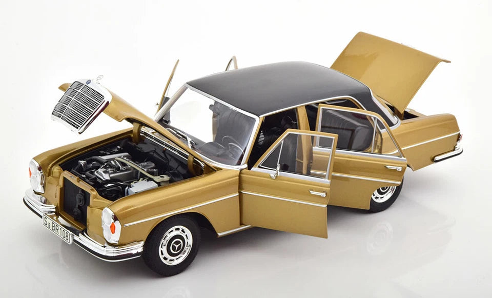 Norev 1:18 Mercedes 280 SE W108 Saloon 1968-1972 Golden/Black Dealer Edition