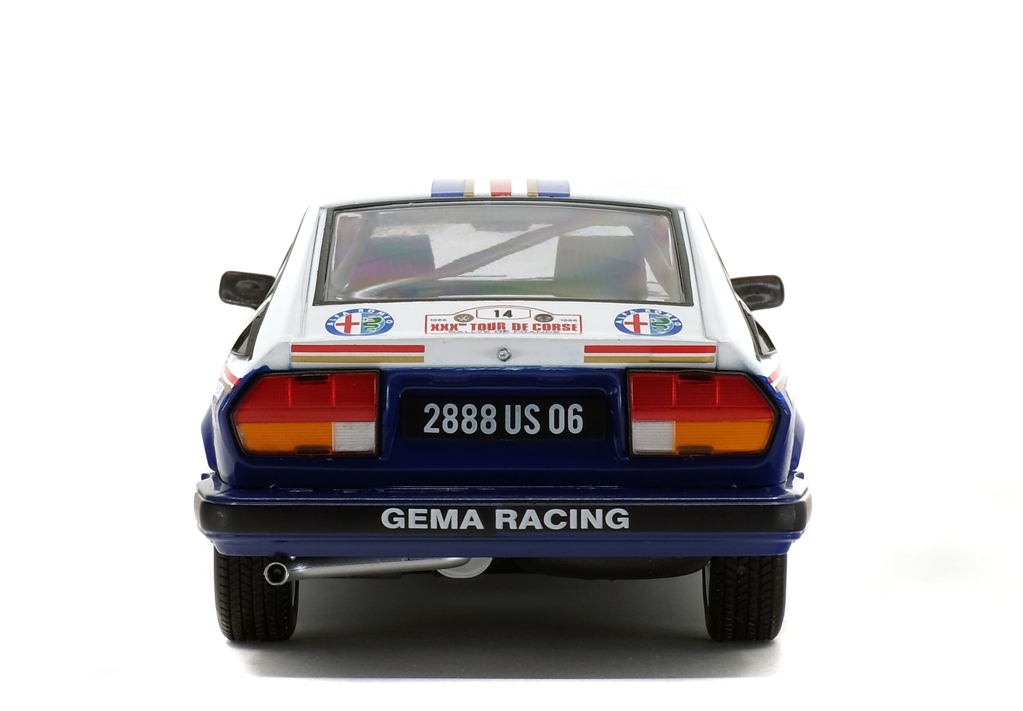Solido 1:18 Alfa Romeo GTV6 – Tour de Corse – 1986 – Loubet / Andrié #14