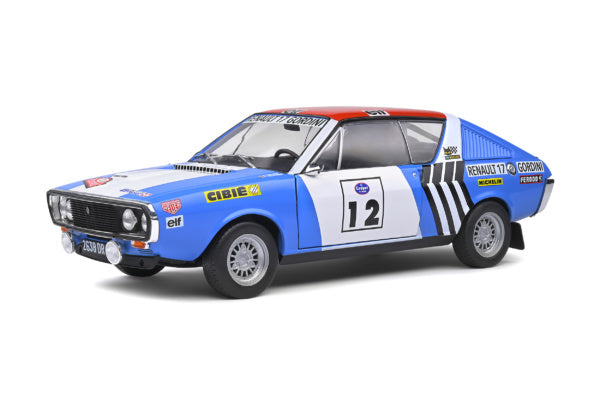 Solido 1:18 Renault 17 Gordini – Rallye Press on Regardless – 1974 – #12 J.L.THERIER