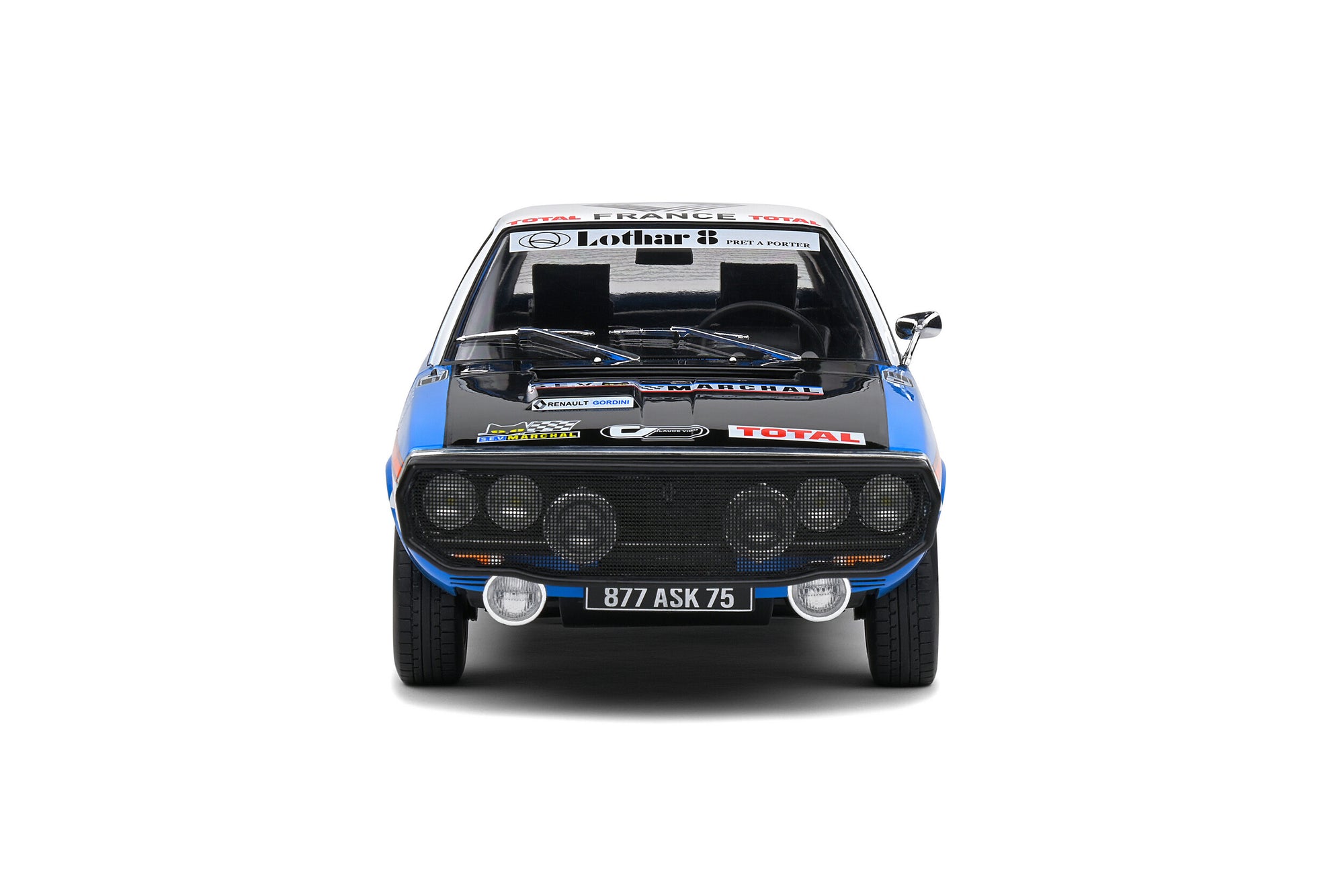 Solido 1:18 Renault 17 – Rallye Abidjan Nice – 1976 – #42 Pouchelon / Dorangeon