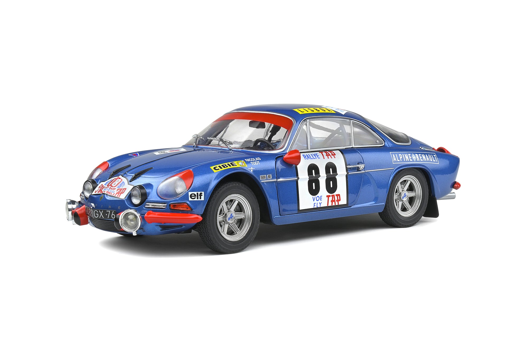 Solido 1:18 Alpine A110 1600S – Rallye Du Portugal – 1971 – #88 J.P.NICOLAS/J.TODT