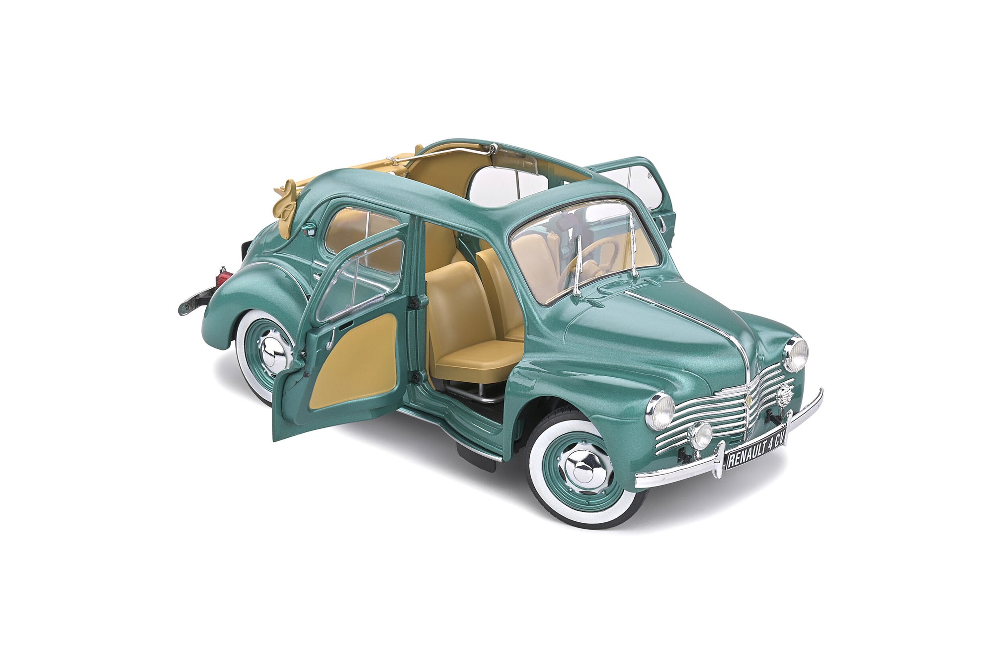 Solido 1:18 Renault 4CV Decouvrable – Vert Ardennes Metal – 1951