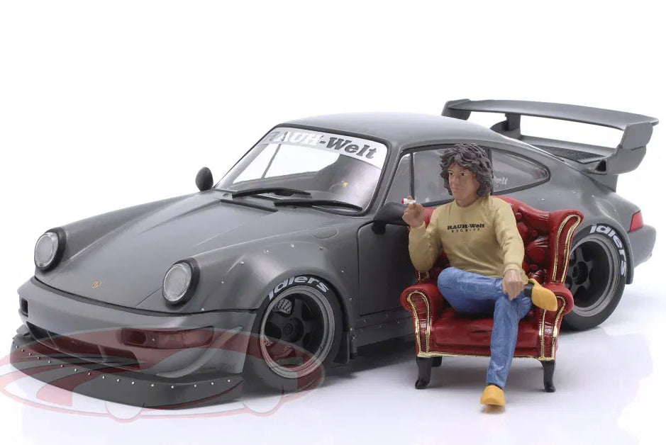 Solido 1:18 Porsche 911 (964) RWB Rauh-Welt Bodykit 2024 nardo grey with figure