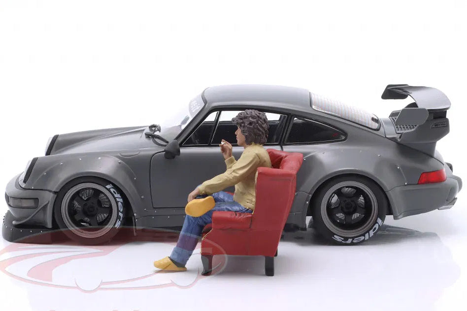Solido 1:18 Porsche 911 (964) RWB Rauh-Welt Bodykit 2024 nardo grey with figure